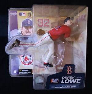Derek Lowe 2003 McFarlane Figure MLB Baseball Boston Red Sox #32 Jersey Series 5